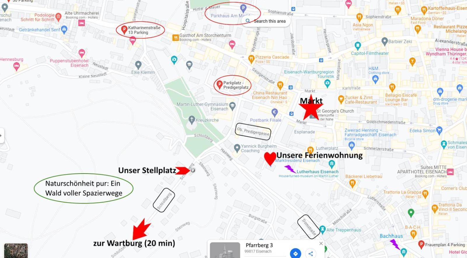 Marktresidenz Eisenach- Stilvolle Maisonette Mit 3 Zimmern Und 2 Baedern Екстериор снимка